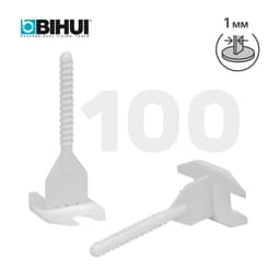 Зажим для системы выравнивания плитки (СВП) BIHUI 1мм, 100шт, арт.SL1100