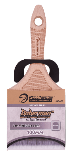 Кисть Rollingdog 100мм, прямой срез, синтетика, серия Elite, арт.10657 - фото 4
