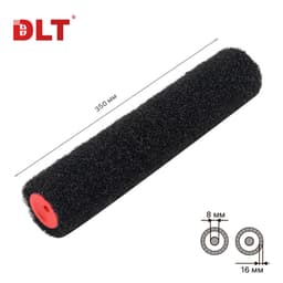 Валик для нанесения шпатлевки DLT 350 мм, ворс 16 мм, для бюгеля 8 мм, нейлон, арт.3528