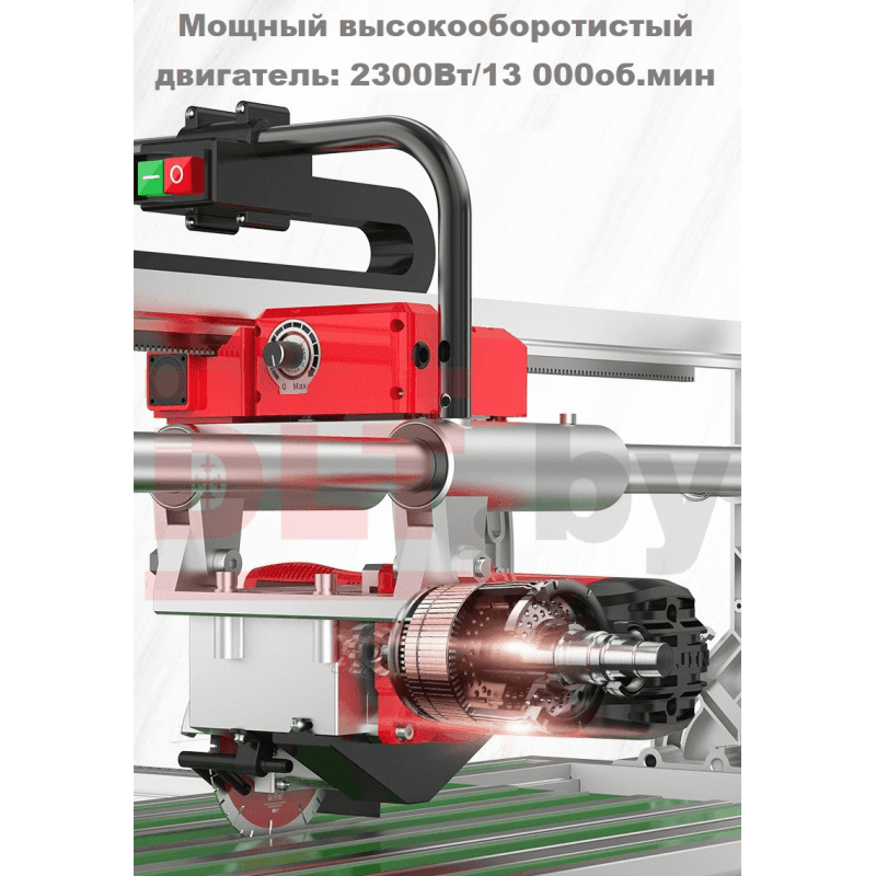 Плиткорез электрический DLT OptiTronic Auto (версия PRO) рез до 1200мм, с АВТОМАТИКОЙ, арт.1838 - фото 3