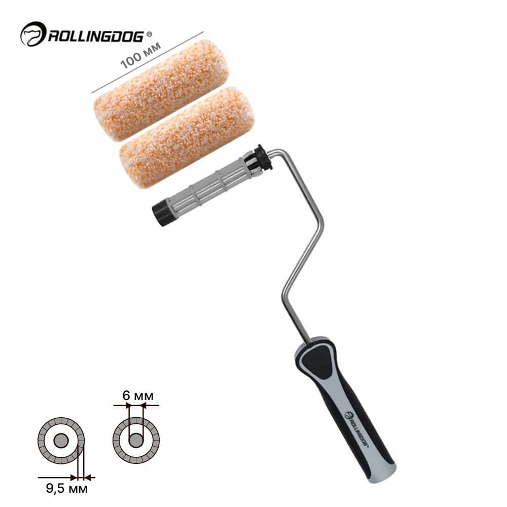 ΠΠ°Π±ΠΎΡ Π²Π°Π»ΠΈΠΊΠΎΠ² Ρ Π±ΡΠ³Π΅Π»Π΅ΠΌ Rollingdog SUPER-MICRO 100ΠΌΠΌ, ΡΠ΅Π·ΡΠ±ΠΎΠ²ΠΎΠ΅ ΡΠΎΠ΅Π΄ΠΈΠ½Π΅Π½ΠΈΠ΅, ΠΌΠΈΠΊΡΠΎΡΠΈΠ±ΡΠ°, Π°ΡΡ.60302