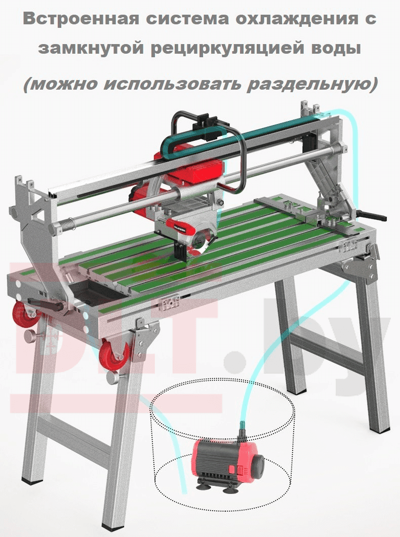 Электрический плиткорез SHIJING 9033, рез до 1200мм (с АВТОМАТИКОЙ), арт.0407 - фото 8