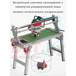 Плиткорез электрический DLT OptiTronic Auto (версия PRO) рез до 1200мм, с АВТОМАТИКОЙ, арт.1838 - фото 8