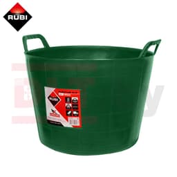 Ведро строительное гибкое RUBI (темно-зеленое), 40л, арт.88728