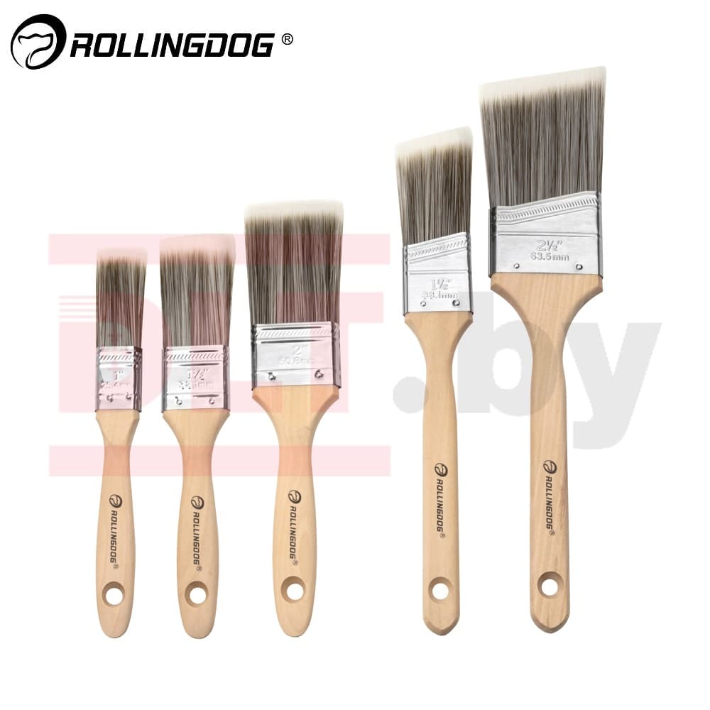 Набор кистей Rollingdog 25/38/38/50/63мм, синтетика, серия Standard, арт.10542