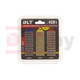 Набор алмазных ручных брусков DLT №3, серия Mini, #200, #240, #400, арт. 4281 - фото 2