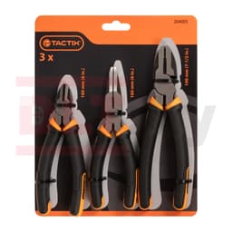 Набор из плоскогубцев и кусачиков Tactix, 3шт, арт.204005