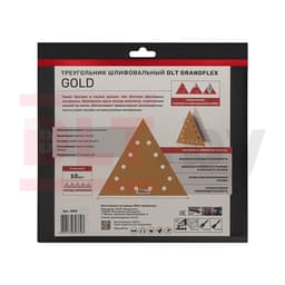 Треугольник шлифовальный DLT GrandFlex GOLD, P220, 285мм, 10шт, (на бумаге, оксид алюминия), арт.3493 - фото 4