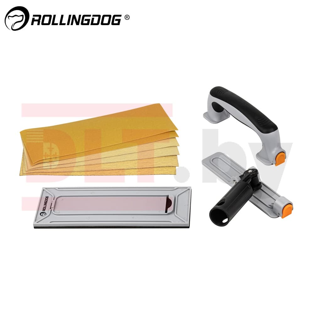 Набор для ручной шлифовки Rollingdog SURFEX №2 (9 предметов), соединение защелка/конус, серия Elite, арт.90156