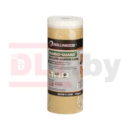 Укрывная бумага на малярной ленте Rollingdog ENVIRO-GUARD 42 г/м², 30см х 25м, арт.81418 - фото 3
