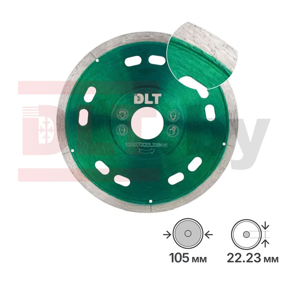 Алмазный диск DLT №7 (Slim-CERAMIC), 105мм, арт.5361