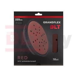 Круг шлифовальный DLT GrandFlex RED, P220, 225мм, 10шт, (на бумаге, оксид алюминия), арт.4511 - фото 3