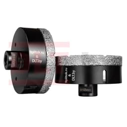 Коронка алмазная DLT&9plitok, ПРЕМИУМ класс, вакуумная пайка, 105мм, арт.0250