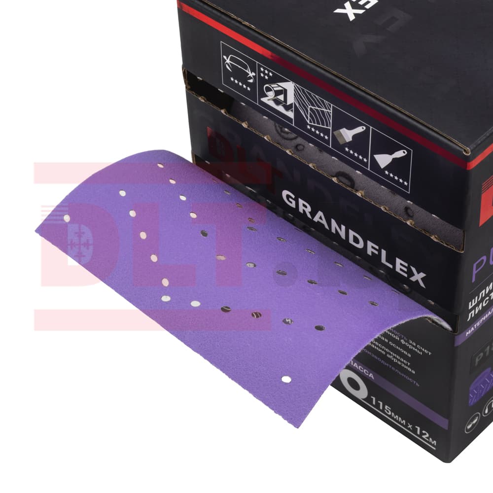 Шлифовальный лист в рулоне DLT GrandFlex PURO-ROLL, P320, 110мм*12м, (керамика точной формы), арт.3624 - фото 3