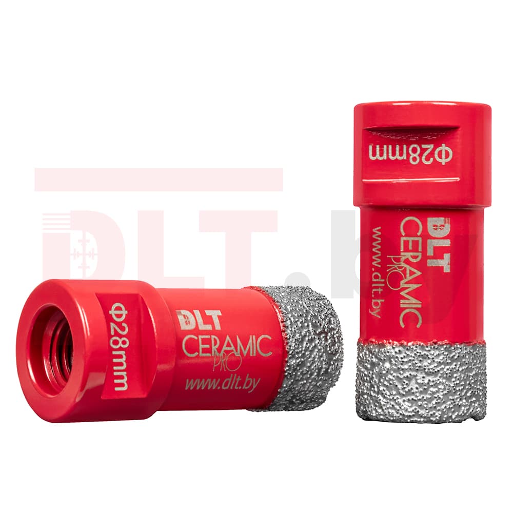 Алмазная коронка по керамограниту DLT CERAMIC PRO,28мм, арт.0847