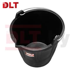 Ведро строительное гибкое с носиком, DLT, 12л (факт. 12л), тип RUBBERBUCK, арт.2905
