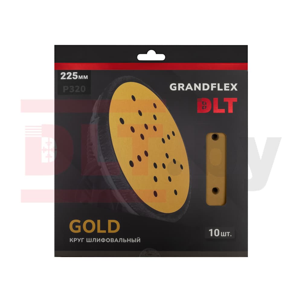 Круг шлифовальный DLT GrandFlex GOLD, P320, 225мм, 10шт, (на бумаге, оксид алюминия), арт.4523 - фото 3