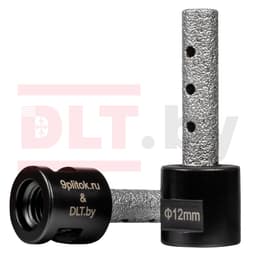 Фреза алмазная DLT&9plitok, пальчиковая, ПРЕМИУМ класса, 12мм, арт.0849