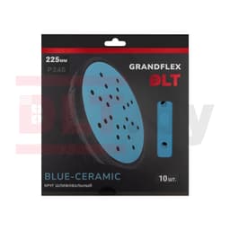 Круг шлифовальный DLT GrandFlex BLUE-CERAMIC, P240, 225мм, 10шт, (на бумаге, керамика и оксид алюминия), арт.3002 - фото 3