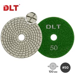 АГШК DLT №1, для сухой и мокрой шлифовки, #50, 100мм, арт.0644