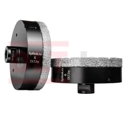 Коронка алмазная DLT&9plitok, ПРЕМИУМ класс, вакуумная пайка, 125мм, арт.0255