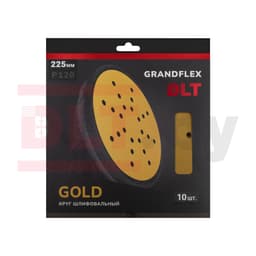 Круг шлифовальный DLT GrandFlex GOLD, P120, 225мм, 10шт, (на бумаге, оксид алюминия), арт.4518 - фото 3
