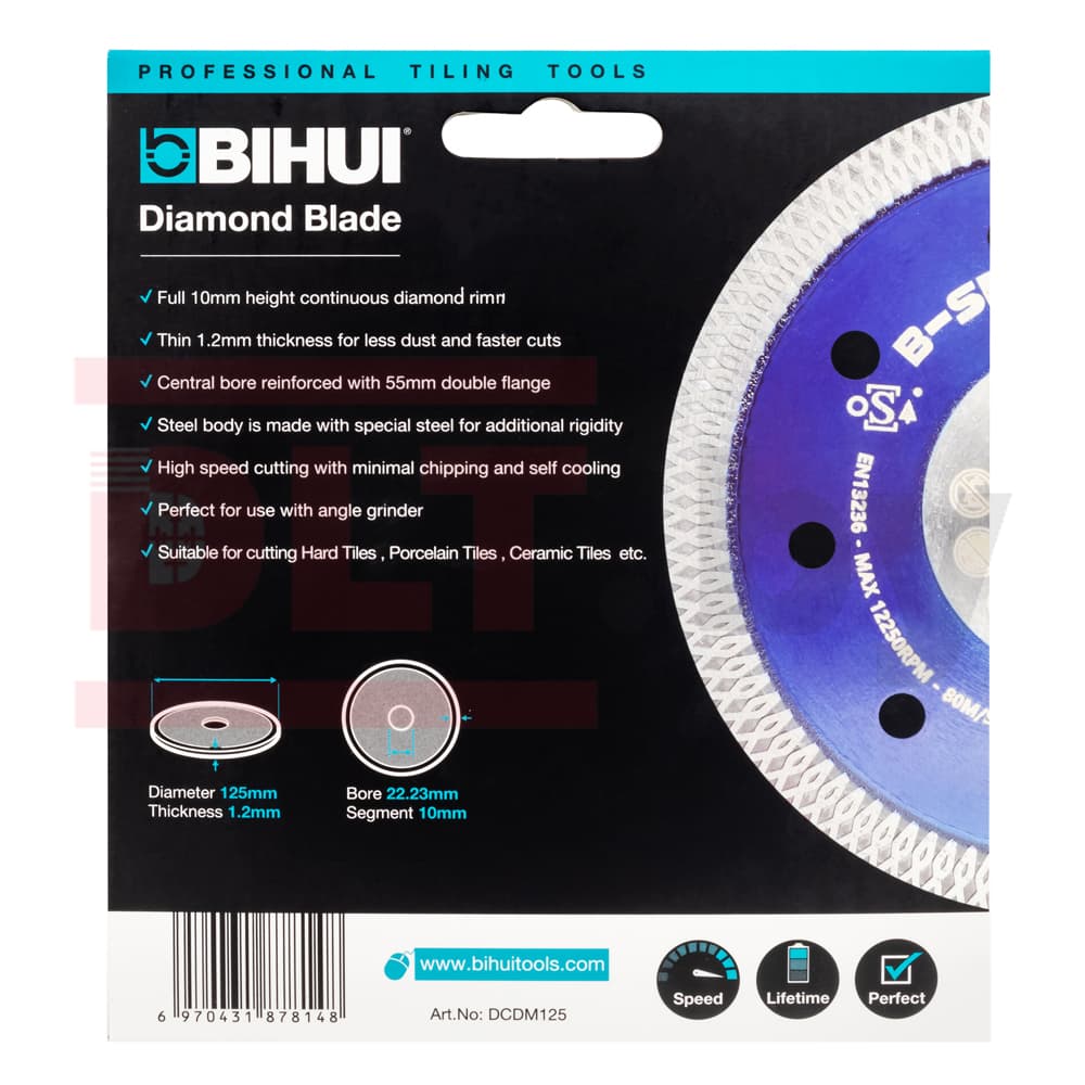 Алмазный диск BIHUI B-SPEEDY, 125х1,2мм, арт.DCDM125 - фото 7