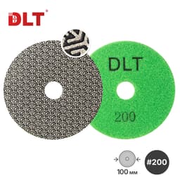 Гальванический гибкий шлифовальный круг DLT №14, #200, арт.1479