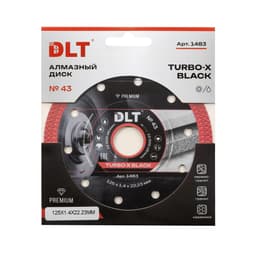 Алмазный диск DLT №43 (Turbo-X Black), 125х1,4мм, арт.1483 - фото 4