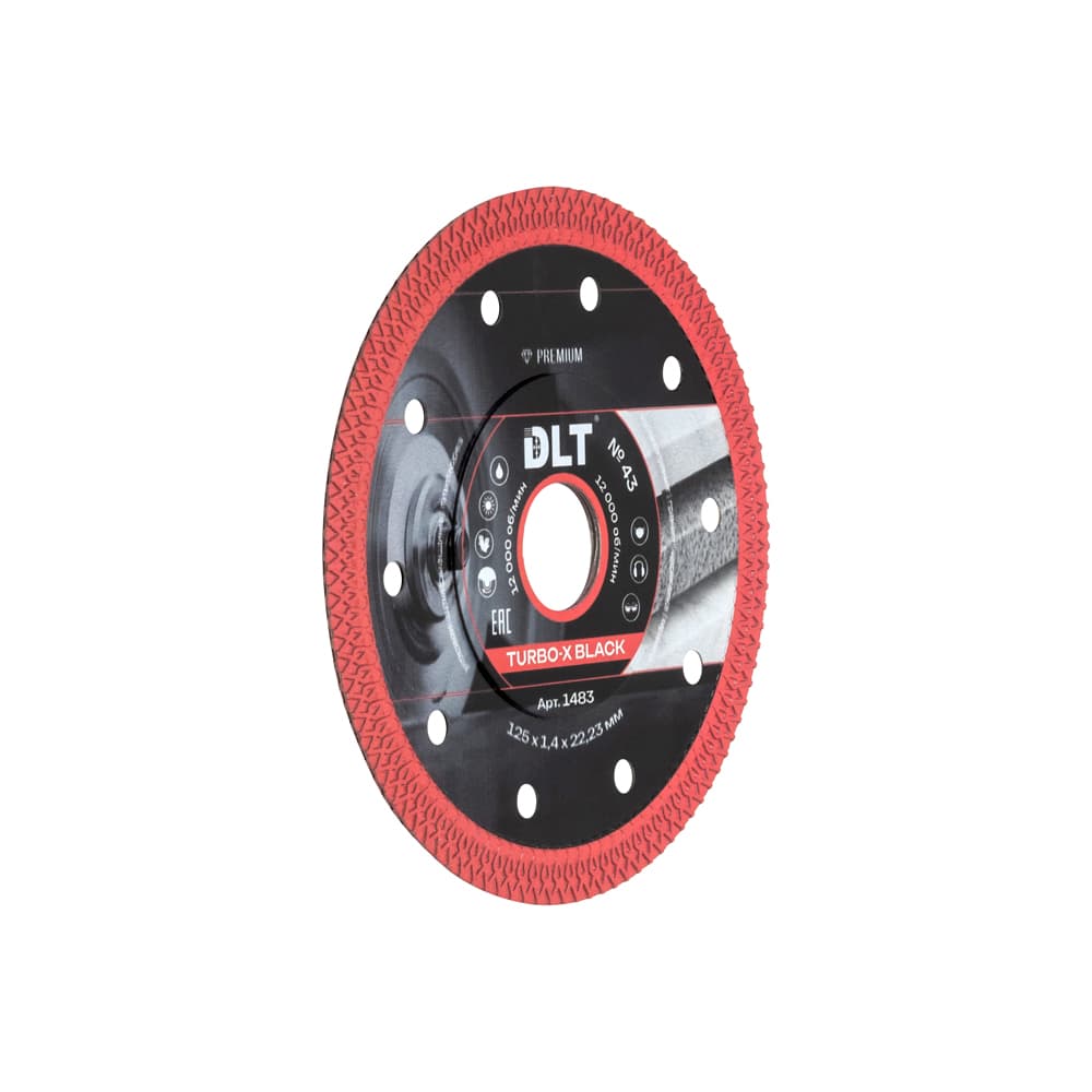 Алмазный диск DLT №43 (Turbo-X Black), 125х1,4мм, арт.1483 - фото 3