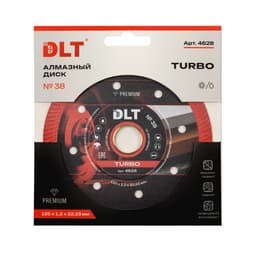 Алмазный диск DLT №38 (Turbo), 125х1,2мм, арт.4628 - фото 3