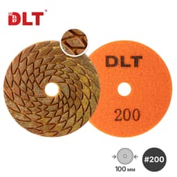 Алмазный гибкий шлифовальный круг DLT №17, #200, арт.1476