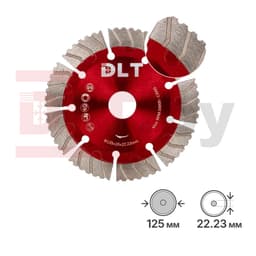 Алмазный диск по бетону DLT DLT №20 (Super Turbo), 125мм, арт.1420