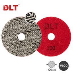 Гальванический гибкий шлифовальный круг DLT №14, #100, арт.1478