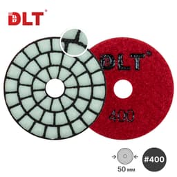 Алмазный гибкий шлифовальный круг DLT №57, #400, 50мм, для гравера, арт.4490