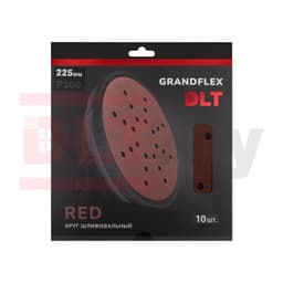 Круг шлифовальный DLT GrandFlex RED, P100, 225мм, 10шт, (на бумаге, оксид алюминия), арт.4507 - фото 3