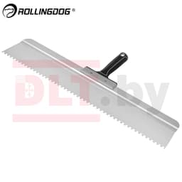 Шпатель зубчатый Rollingdog 600мм, прямое лезвие, зуб 6мм, конус, серия Elite, арт.50564