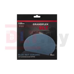 Круг шлифовальный сетка DLT GrandFlex BLUE-NET CERAMIC, P80, 150 мм, 10шт, (керамика), арт.3032 - фото 3