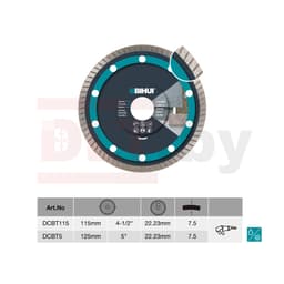 Алмазный диск BIHUI THIN TURBO, 115х1,4мм, арт.DCBT115 - фото 2