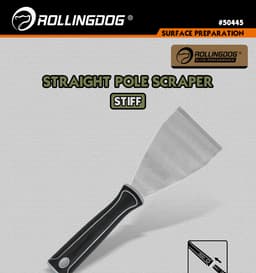 Шпатель-скребок Rollingdog 3" (75мм), изогнутый, защелка/конус, арт.50445 - фото 3