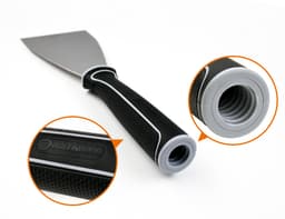 шпатель-скребок Rollingdog 3" (75мм), изогнутый, резьба, арт.50447 - фото 4