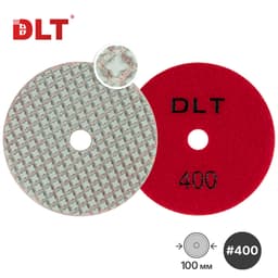 АГШК DLT №3, сверхгибкие, для сухой шлифовки, #400, 100мм, арт.1295