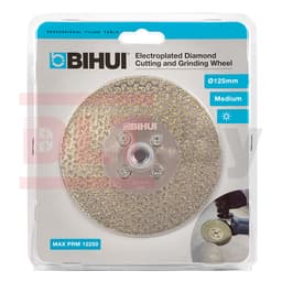 Универсальный шлифовально-отрезной алмазный диск BIHUI GALVANIC, 125мм, арт.DCWME5 - фото 4