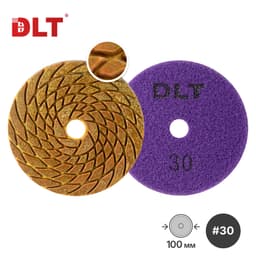 Алмазный гибкий шлифовальный круг DLT №17, #30, арт.1473