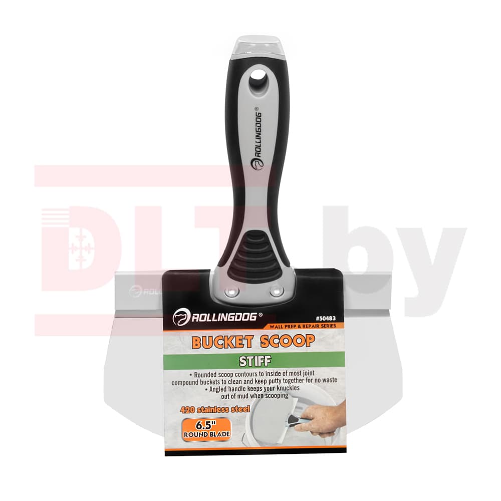 Шпатель полукруглый Rollingdog 6.5" (165мм), серия Professional, арт.50483 - фото 4