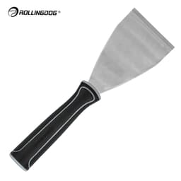 шпатель-скребок Rollingdog 3" (75мм), изогнутый, резьба, арт.50447