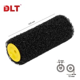 Валик для нанесения шпатлевки DLT 18см, ворс 10мм, для бюгеля 8мм, арт.1823